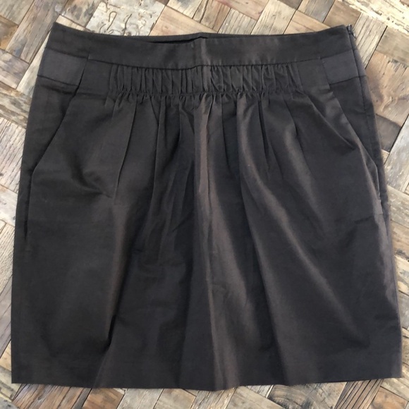 Banana Republic Brown Stretch Cotton Tulip Miniskirt Size 8 - Picture 1 of 9